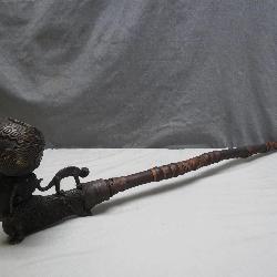Hand-Crafted Decorative Pipe with Unique Detailing