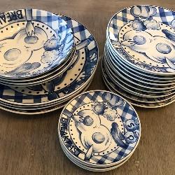 P - 24 PCS SALT & PEPPER HANDCRAFTED DISHWARE(A22)