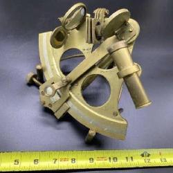 Brass Sextant Navigational Tool