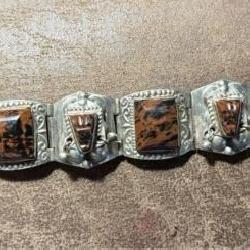 Mid-Century Taxco Mexican Silver Bracelet