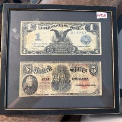 Frame of Antique Currency