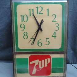 Vintage 7Up Branded Wall Clock