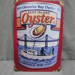Kent Island Oyster Metal Sign