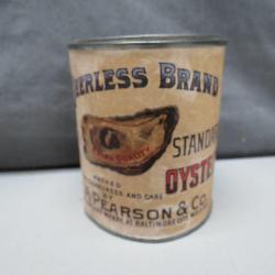 Reproduction Peerless Brand Oyster Can