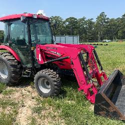 2012 Mahindra 6010 HST cabbed Tractor with ML 156 Loader and Bucket