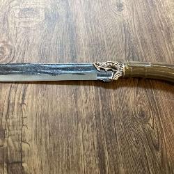 LARGE BOWIE KNIFE WITH SHEATH