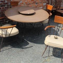 Mid-Century Modern 6pcs Table & Chairs