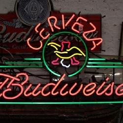 Vintage Budweiser Cerveza Neon Sign