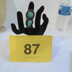 Vtg Beautiful Native American Sterling Turquois