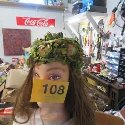 Vtg Green Millinery Life Hat (By Adela Clairs New