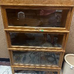 Vintage Barrister Bookcase 3-Stack+Base