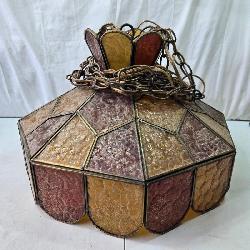 Hanging Stained Glass Lamp