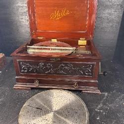STELLA #845 DISC PLAYER MUSIC BOX