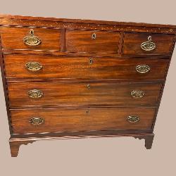 18TH CENTURY INLAID MAHOGANY GEORGIAN CHEST
