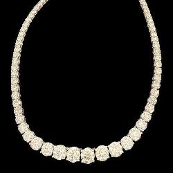 PLATINUM 56.16 CT. NATURAL DIAMOND NECKLACE