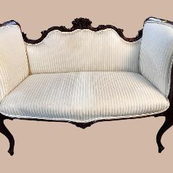 FRENCH CLASSICAL HIGH ARMED BENCH