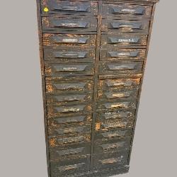 OAK 26 DRAWER NUTS AND BOLT CABINET