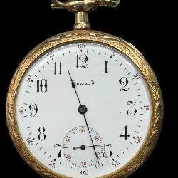 ANTIQUE 14K GF HOWARD 17 JEWEL POCKET WATCH
