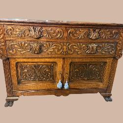 OAK HEAVY CARVED BUFFET