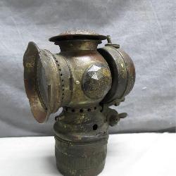 Antique Solar Carbide Bicycle Lamp, 1890s-1900s