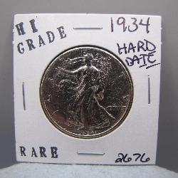 1934-P Silver Walking Liberty Half Dollar