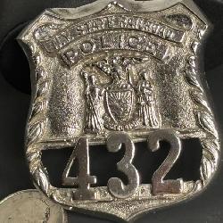 RARE VINTAGE NEW YORK STATE RAILROAD POLICE BADGE