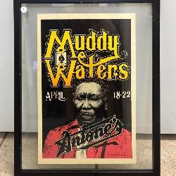 VINTAGE ORIGINAL 1978 MUDDY WATTERS RARE POSTER
