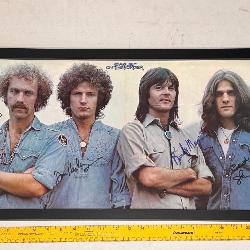 RARE EAGLES SIGNED ALBUM INSERT