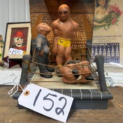#152 1942 L.L. Ritters Chalkware Boxing Figures with Light