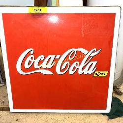 COCA COLA PORCELAIN SIGN ACCEL