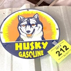 HUSKY GASOLINE SIGN