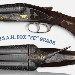 Exceptionally Rare 1910 A.H. FOX - FE Grade - 12 GA. Masterfully Engraved & Upgraded SXS Shotgun