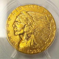 1928 $2.5 Gold Indian Head Coin, PCGS