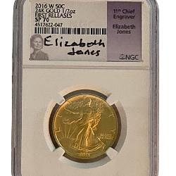 2016-W US Gold Half Eagle, First Rls, NGC, Signed