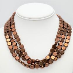 925 Brown Beaded Necklace