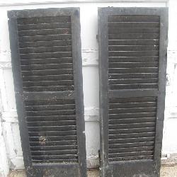 Pair of Antique Wooden Shutters