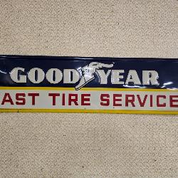 Good Year Die Stamped Sign