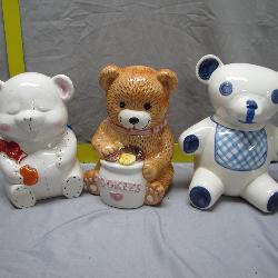 3 Bear Cookie Jars
