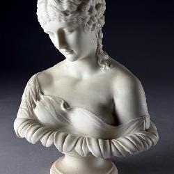 19th C. Parian Bust of Clytie the Water Nymph