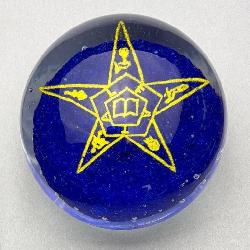 Gentile Glass (WV) Art Glass Masonic Paperweight