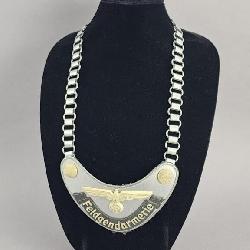 WWII Assmann German Military Police Gorget
