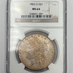 1883-O Morgan Silver Dollar NGC MS64