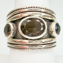 Sterling Silver Smoky Quartz Ring