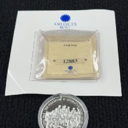 2000 Republic of Liberia Civil War $20 Silver Coin, American Mint