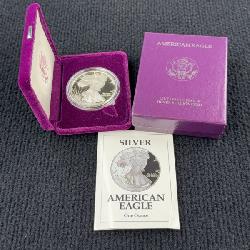 1992 Silver Eagle Coin, San Fransisco Mint