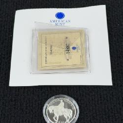 2000 Republic of Liberia Civil War $10 Silver Coin, American Mint