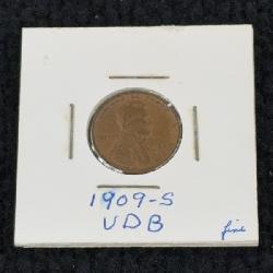 1909 Lincoln VDB Wheat Penny, San Francisco Mint