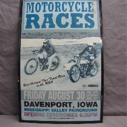 Motorcycle Races Poster: 14th Annual Event