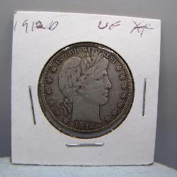 1912-D Barber Silver Half Dollar