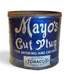Early Mayo Tobacco can 